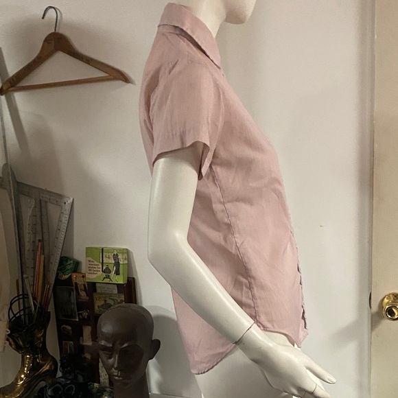 Designer Collection Pink Ruffled Vintage  Top - Picture 5 of 7